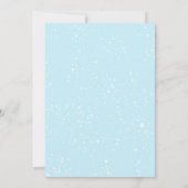 Invitation Fille au ski à l'aquarelle Fête d'anniversaire d'a (Dos)