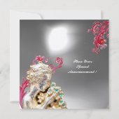 Invitation FILLE AUX FLEURS , White Moonstone (Dos)