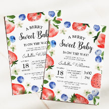 Fille aux fraises et myrtilles Berry Sweet Baby Sh