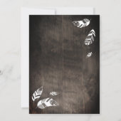 Invitation Fille Baby shower aventure rustique (Dos)