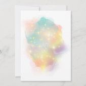 Invitation Fille Baby shower de sirène sous la mer (Dos)