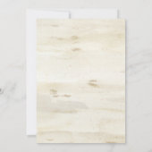 Invitation Fille Baby shower Forêt de bois Teepee Hérisson (Dos)