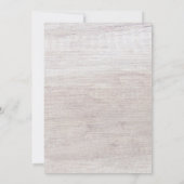 Invitation Fille Baby shower Lavande Rustique Lumières (Dos)