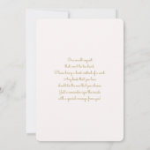Invitation Fille baby shower rose pastel (Dos)