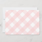 Invitation Fille Baby shower Smart Lollipop Topiary Pink Bow (Dos)