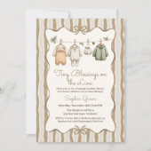 Invitation Fille Baby shower Thanksgiving | Cosy Cloche (Devant)