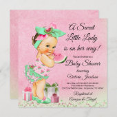 Invitation Fille Baby shower Watermelon (Devant / Derrière)