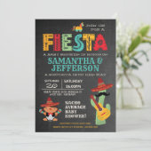 Invitation Fille bébé Mariachi Baby shower mexicain Invitatio (Debout devant)