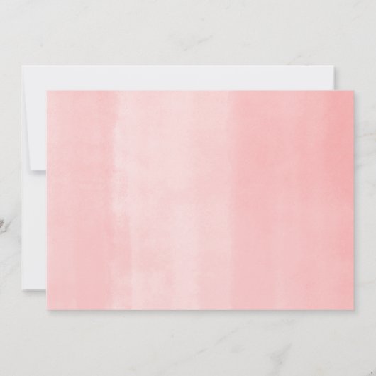 Invitation Fille bébé paresseux rose verdure tropicale shower (Dos)