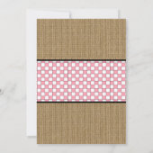 Invitation Fille Bébé Q Sprinkel, Baby shower barbecue, BÉBÉ (Dos)