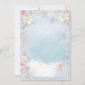 Invitation Fille Bébé son Baby shower d'ours extérieur froid (Dos)