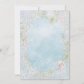 Invitation Fille Bébé Son Froid À L'Extérieur Baby shower Inv (Dos)