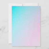 Invitation Fille Bébée de Sirène Splish Splash 1er anniversai (Dos)