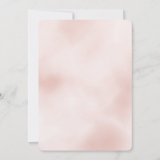 Invitation Fille Blush Rose Glitz Parties scintillant Étincel (Dos)