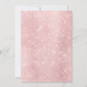 Invitation Fille Blush rose lapin de Pâques fête d'anniversai (Dos)