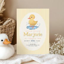 Fille Caneton Flaque d'Eau Eté Anniversaire