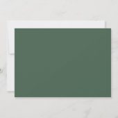 Invitation Fille chanceuse de la Saint-Patrick Shamrock Or (Dos)