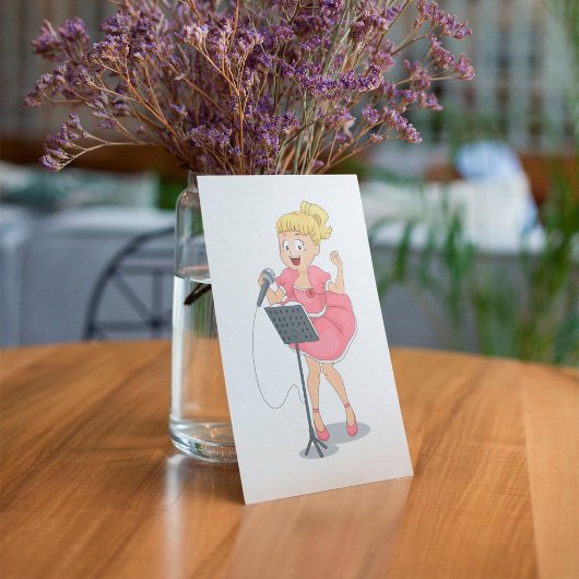 Invitation Fille chante