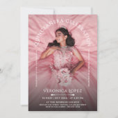 Invitation Fille Chic et Stylée Anniversaire Classique Typog (Devant)