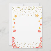 Invitation Fille Citrouille 1er anniversaire ONE Gold Parties (Dos)