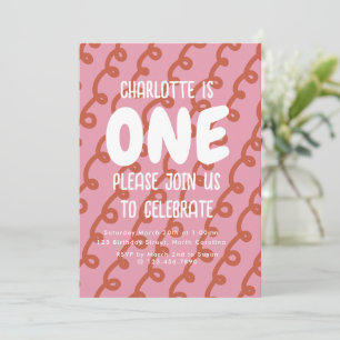 Invitation Fille Colorée Anniversaire Tout Âge Dessins Animés