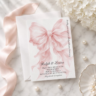 Invitation Fille Coquette Arc-en-ciel Bébé Shower Rose