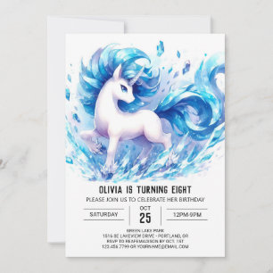 Invitation Fille Custom Horse Anniversaire