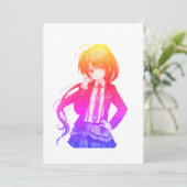 Invitation fille d'anime (Debout devant)