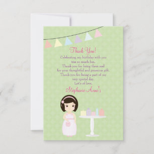 Invitation Fille d'anniversaire à la table de cadeaux