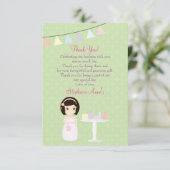 Invitation Fille d'anniversaire à la table de cadeaux (Debout devant)