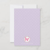 Invitation Fille d'anniversaire à la table de cadeaux (Dos)