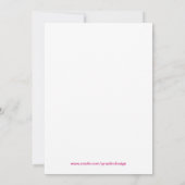 Invitation Fille d'anniversaire de Ballerina (Dos)