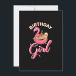 Invitation Fille d'anniversaire paresseux flamant rose pineap<br><div class="desc">Cadeau de flamant drôle pour hommes,  Cadeau pour femmes,  femme,  mari,  fils,  fille,  petit-fils,  petite-fille. Idée de conception de cadeau pour anniversaire,  Noël,  anniversaire de mariage,  fête des pères,  fête des mères,  tenue assortie hommes,  femmes,  père,  femme,  enseignant.</div>