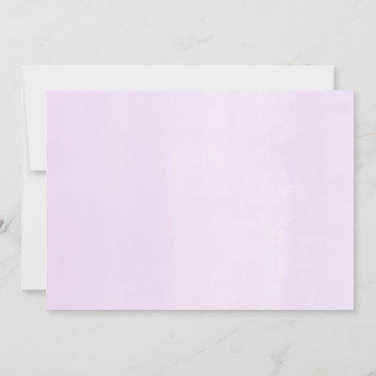 Invitation Fille d'anniversaire rose violet turquoise photo p (Dos)