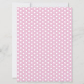 Invitation Fille d'anniversaire Teddy rose (Dos)