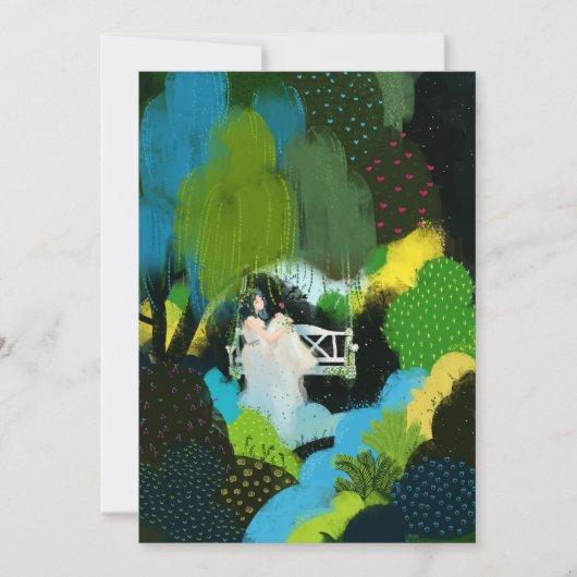 Invitation Fille dans le saule (Devant)