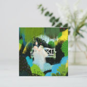 Invitation Fille dans le saule (Debout devant)