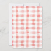 Invitation Fille de 1 an Peach (Dos)