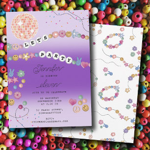 Invitation Fille de bracelet d'amitié Bijoux Fête d'anniversa