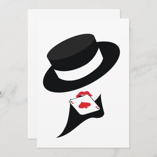 Invitation fille de cabaret (Devant / Derrière)