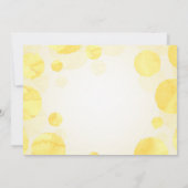 Invitation Fille de citron rose Floral 1er anniversaire Invit (Dos)