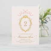 Invitation Fille de conte de fées numéro anniversaire (Debout devant)