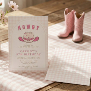Invitation Fille de cow-boy Country Western Anniversaire de n