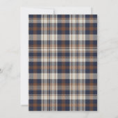 Invitation Fille de douche de bébé plaid de luxe ours (Dos)