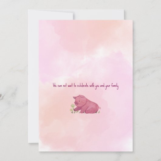 Invitation fille de ferme UNE (Dos)