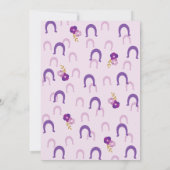 Invitation Fille de fête du poney (Dos)