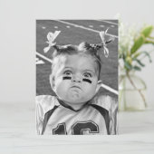 Invitation Fille de football (Debout devant)