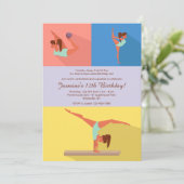 Invitation Fille de Gymnastique (Debout devant)