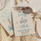 Invitation Fille de la côte Anniversaire Western Beach Party 