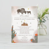 Invitation Fille de la distance sociale Baby shower par Mail  (Debout devant)